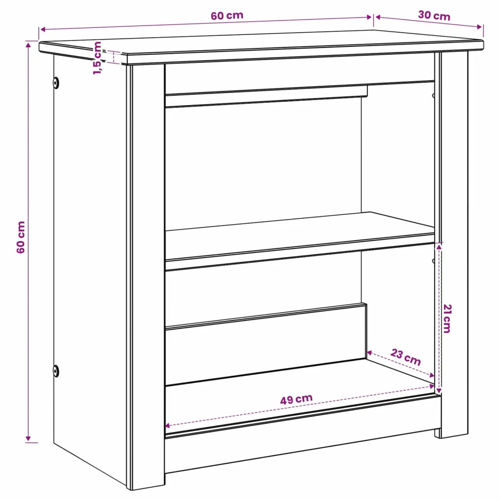 Supporto per Acquario PANAMA Marrone 60 x 30 x 60 cm 42034037