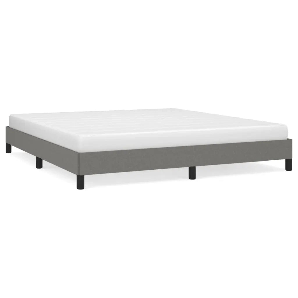 Giroletto senza Materasso Grigio Scuro 180x200 cm Tessuto 346737