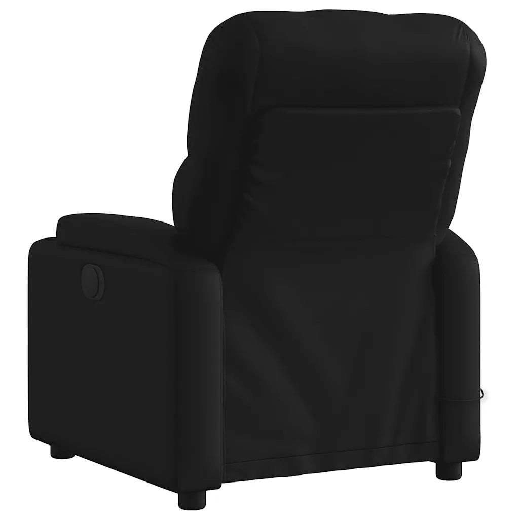 Poltrona reclinabile massaggiante in Similpelle Nera 3205676