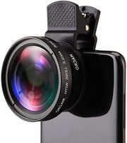 Clip per lente per smartphone universale per super zoom e macro - 2 pezzi - Android - nero
