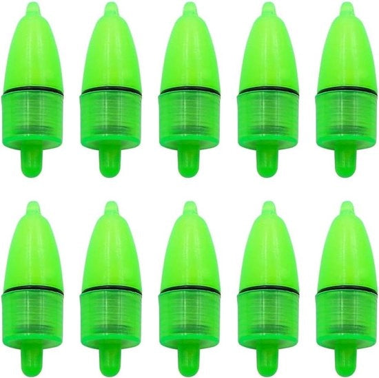 Set di 10 pezzi Night Float LED-luce Karper Clip Alarmering per Pesci