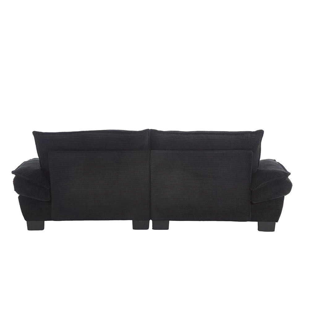Divano letto doppio - Xylo - Con piumino, cuscino incluso, nero