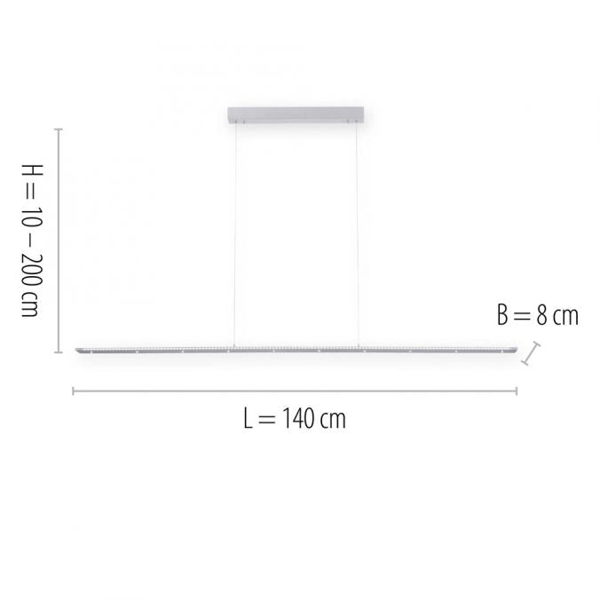Lampada a sospensione LED telecomando PURE-COSMO Paul Neuhaus 32W