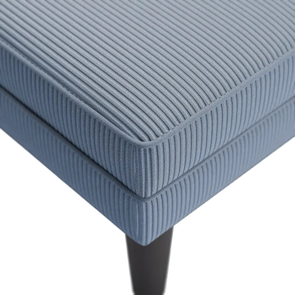 Sdraio con Cuscino Destro in Velluto a Coste Blu 4009818