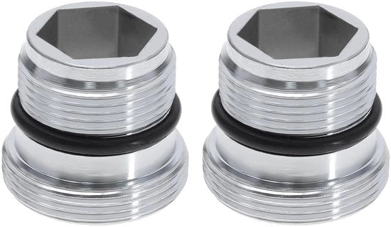 Adattatore da M18.5 a M22 - Argento - Maschio a Maschio - 2 Pezzi