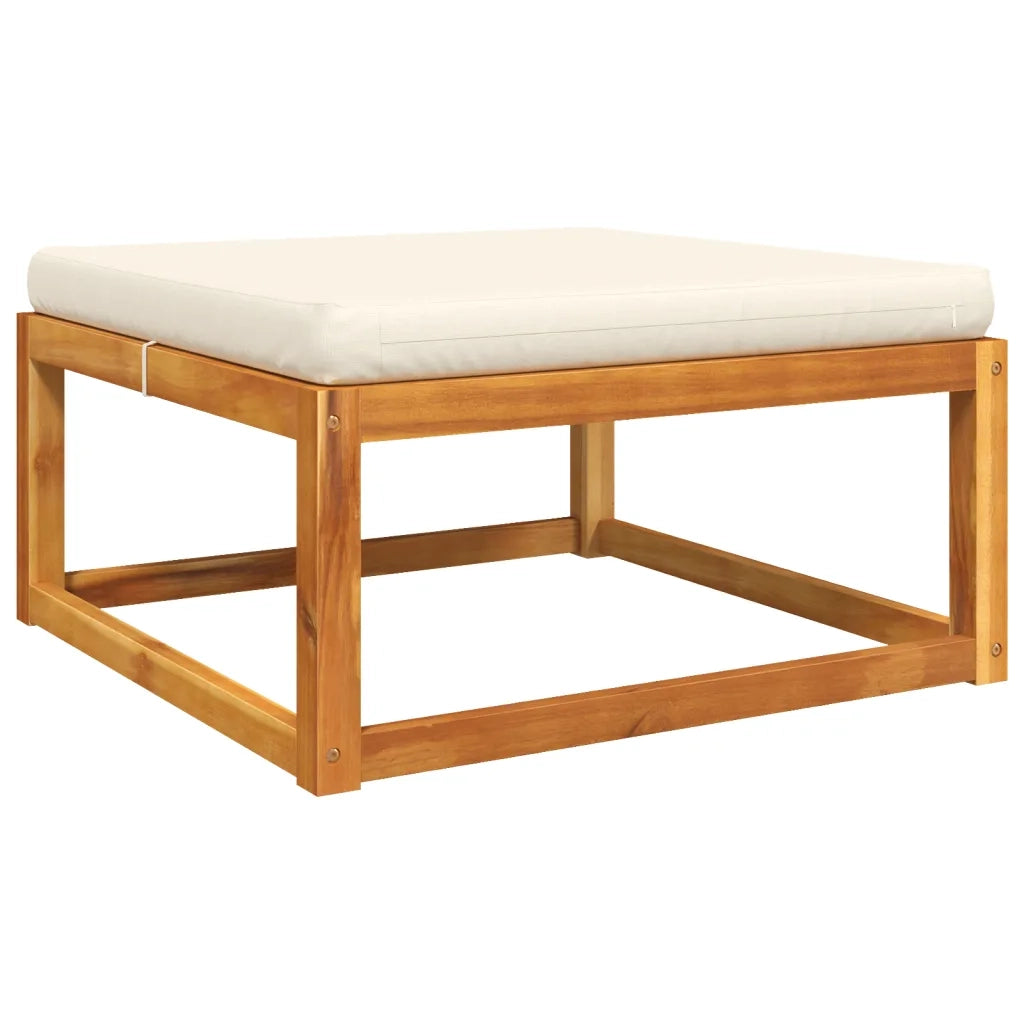 Set di divani da giardino 4 pezzi con cuscini in legno di acacia e rattan