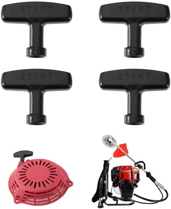 Set di 4 Manici per Tagliagrass e Attrezzi da Giardino