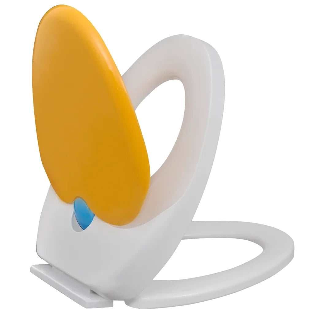 Copriwater Ammortizzato Bianco e Giallo per Adulti/Bambini cod mxl 48436