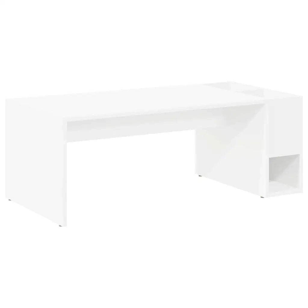 Tavolino da salotto | Tavolino da caff¨¨ | Tavolino da Soggiorno Bianco 101,5 x 50 x 37 cm Legno multistrato