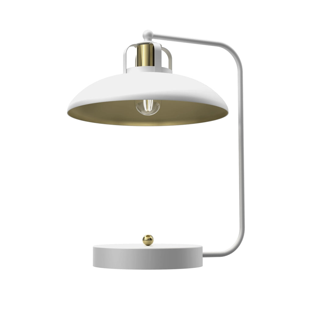 Lampada da tavolo Milagro FELIX bianca metallo E27 60W