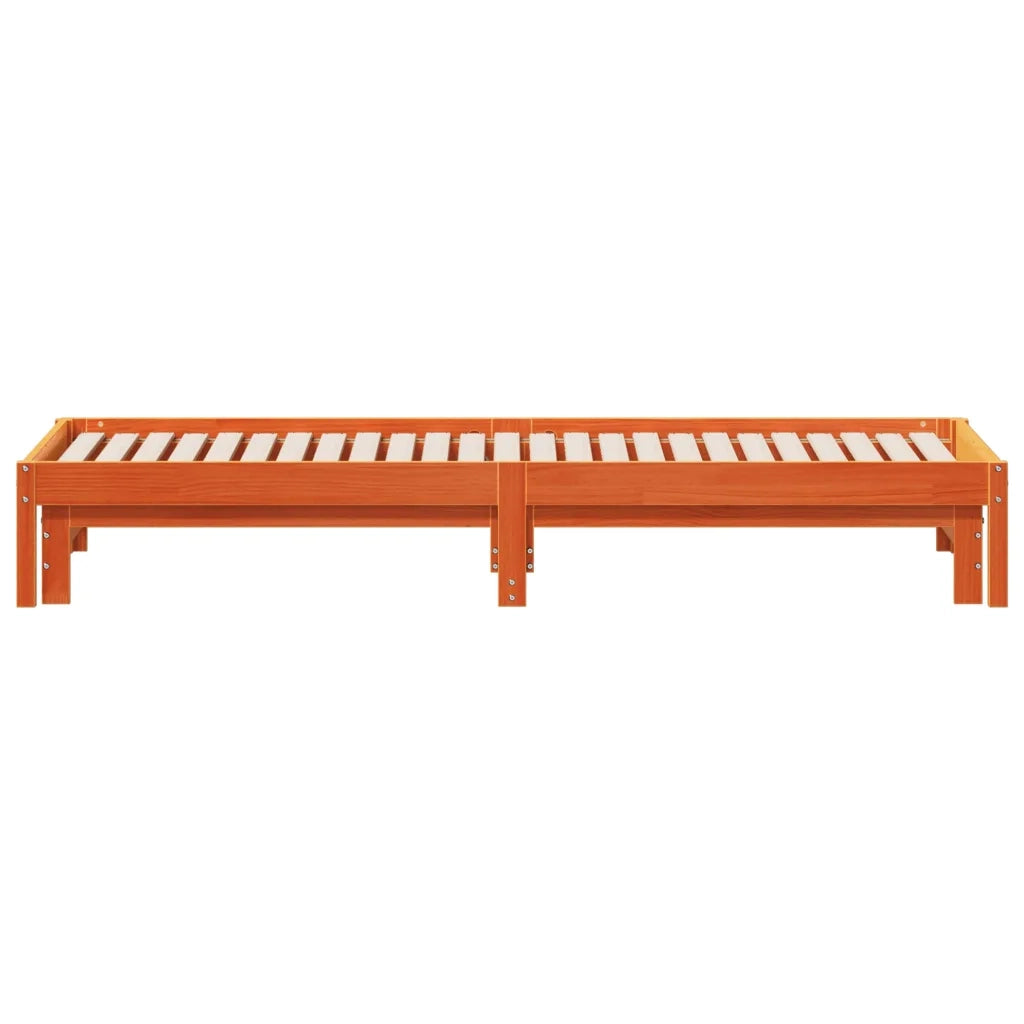 Divano con letto | Sof¨¤ letto | Letto singolo Estraibile Marrone Cera 90x200cm Massello Pino