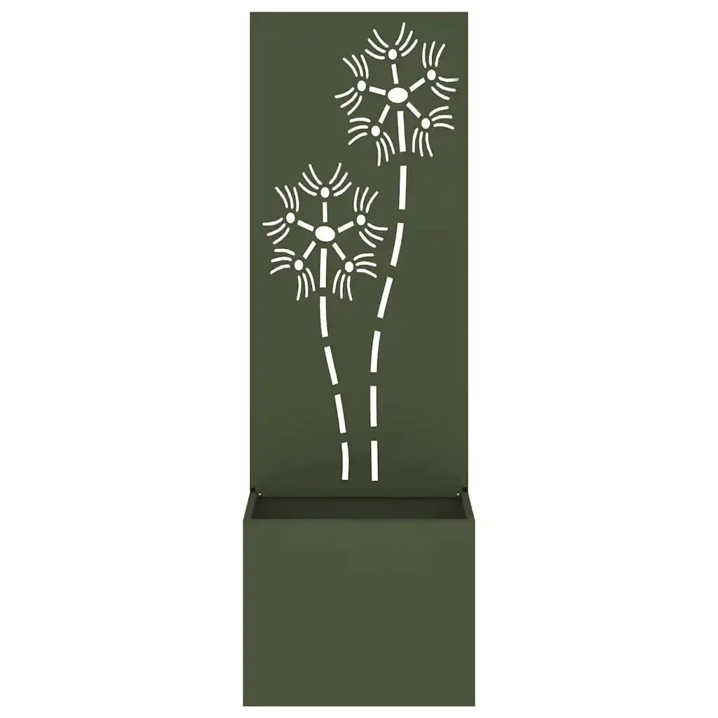 Schermo per privacy in giardino Oliver verde 50 x 140 cm 876437