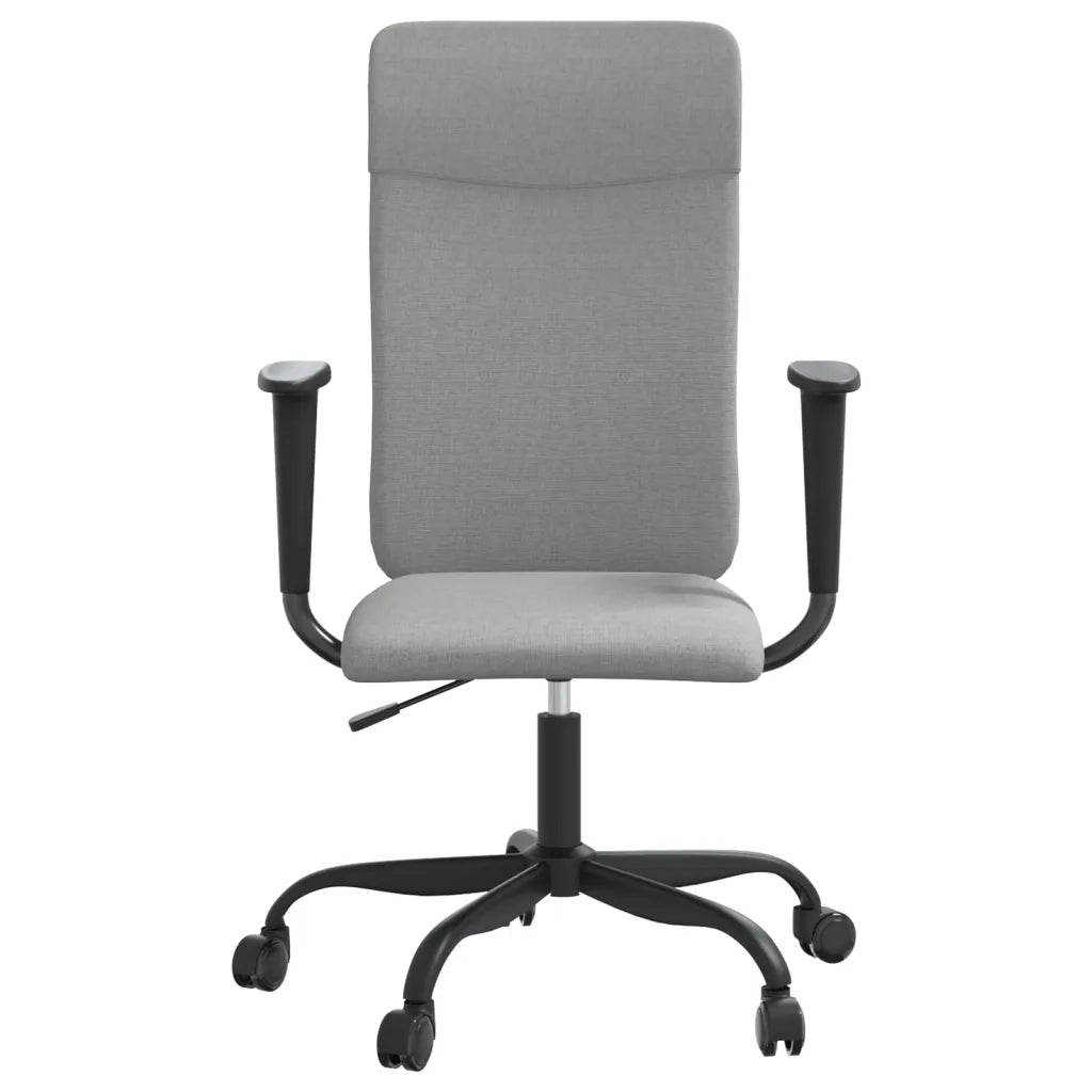 Sedia da Ufficio | Sedia da Gaming Regolabile Grigio Chiaro Rete e Similpelle