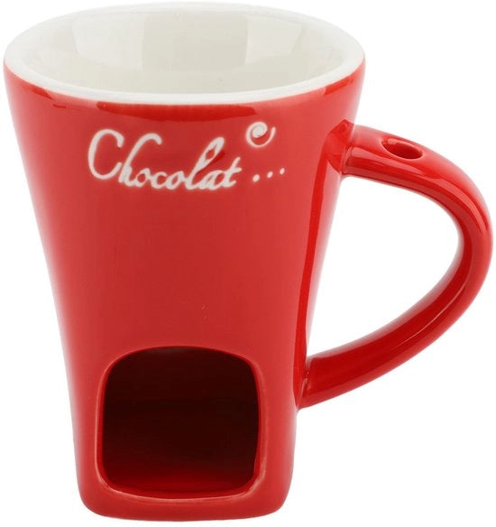 Fonduta Elettrica a Ceramica - Kit per Fonduta e Chocolata - Luminaria a Cera per Fonduta - Set per Fonduta - Ideale per Snack - Sicuro per Alimenti - Ciotola per Fonduta