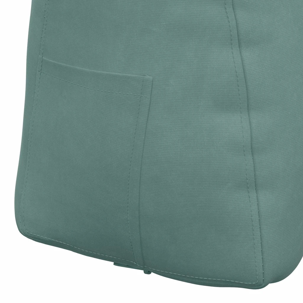 Cuscino per Schiena Verde Mare 45 x 24 x 50 cm Velluto 42014381