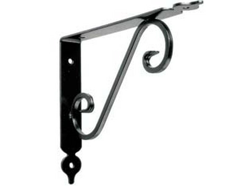 20pz mensole ornamentali brackets nere - mm.140x190x25 cod:ferx.fer390910