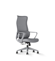 Sedia studio Hispanohogar altezza regolabile in tessuto gris