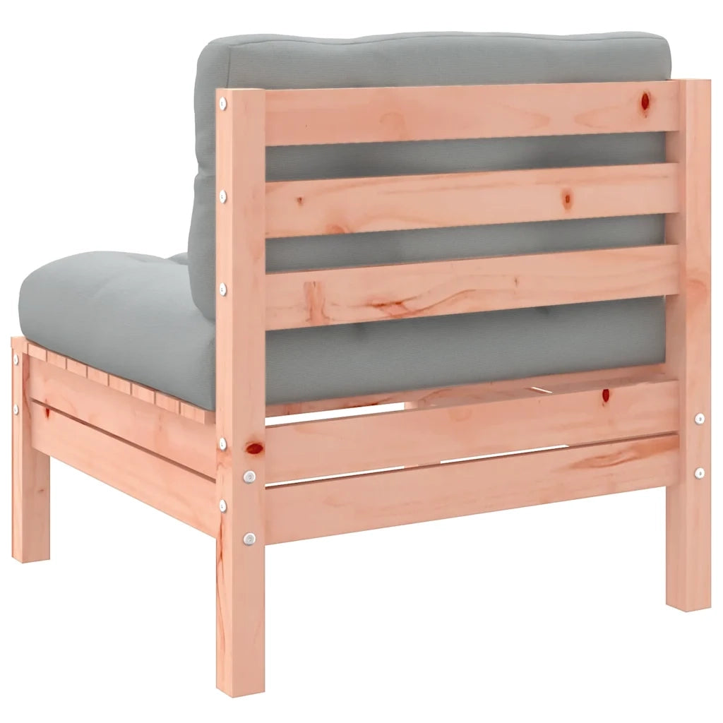 Divano da esterno-Divani Giardino Senza Braccioli con Cuscini 2 pz Legno Douglas 213551