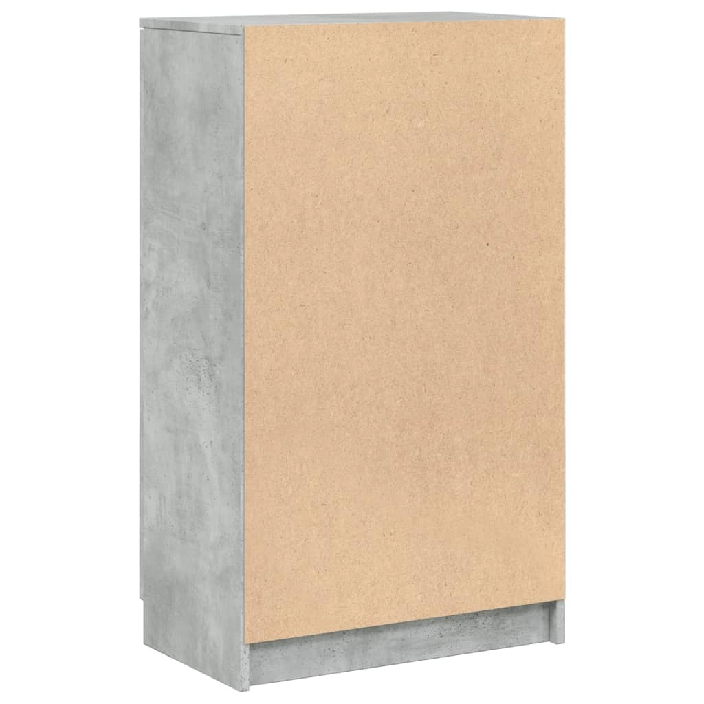 Scarpiera mobiletto portascarpe mobile per ingresso/corridoio/soggiorno 59 x 35 x 100 cm legno ingegnerizzato grigio 02_0021823