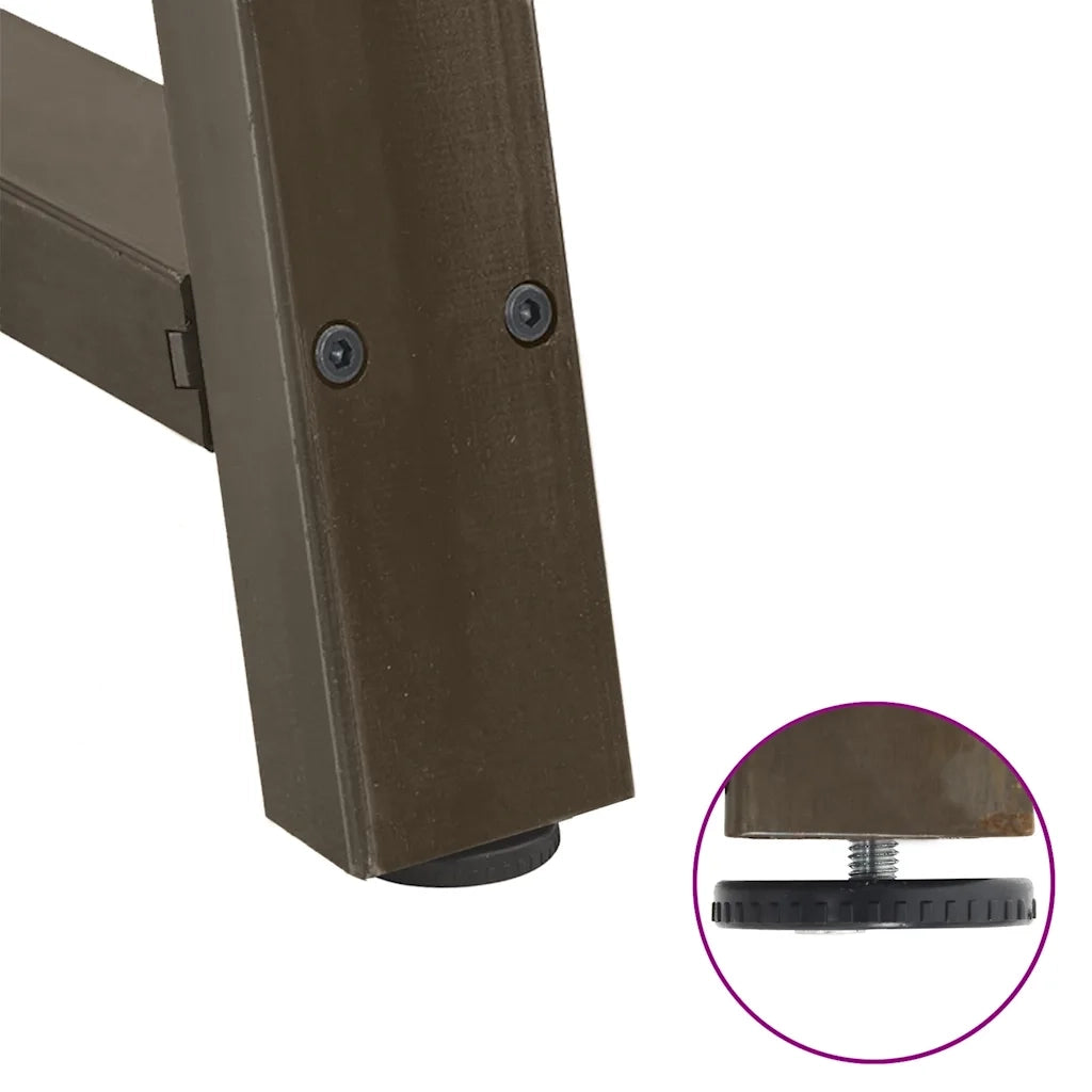Gambe per tavolo da pranzo a forma di A 2 pz 50x(72-73) cm in acciaio 4012847