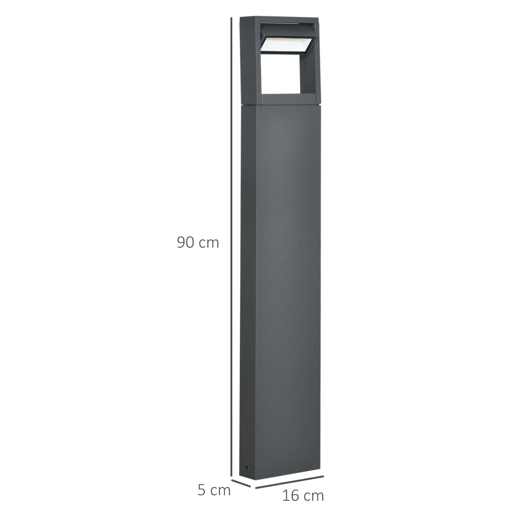 LAMPADA DA GIARDINO LED 16 x 5 x 90 cm Grigio scuro IP65