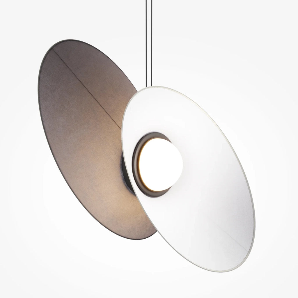 Sospensione Contemporanea Evolution Alluminio Nero Bianco Led 9W Ip20