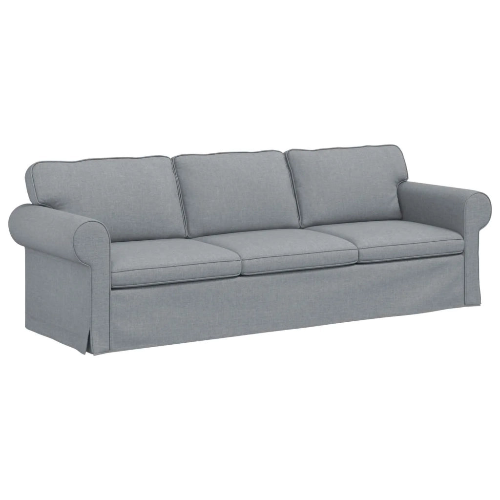 Set di divani 2 pcs Grigio chiaro 245 x 82 x 80 cm Tessuto 3407618