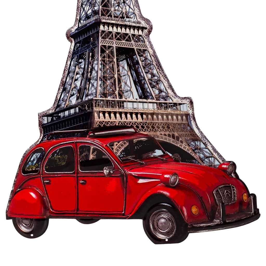 Targa in metallo rossa 43x80x1h