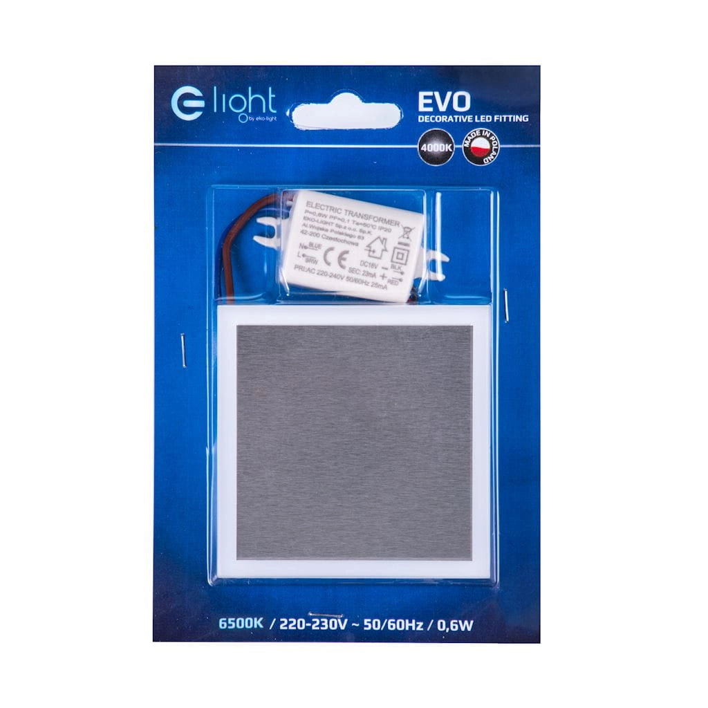 Lampada scala Eko-Light EVO LED 0,6W 6500K argento bianco