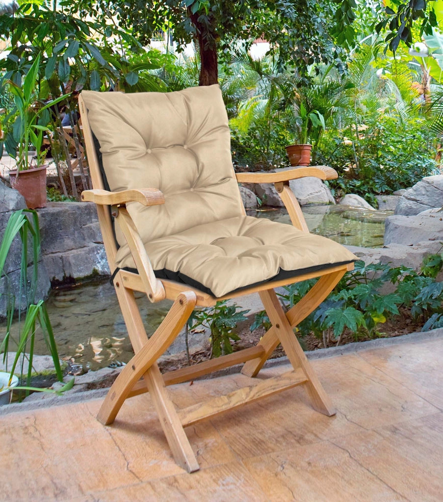 AIO FACTORY Cuscino da giardino impermeabile beige 50x50x80 cm