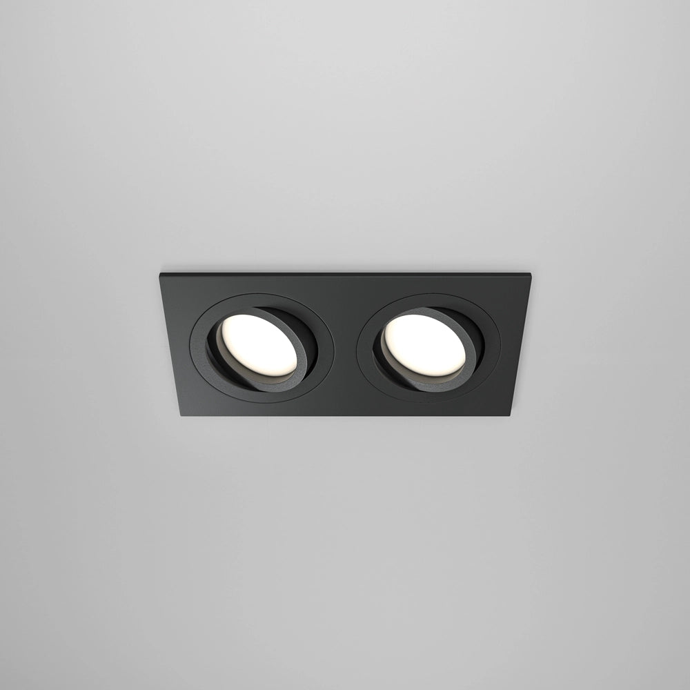 Faretto incasso soffitto Maytoni Atom DL024 2xGU10 nero