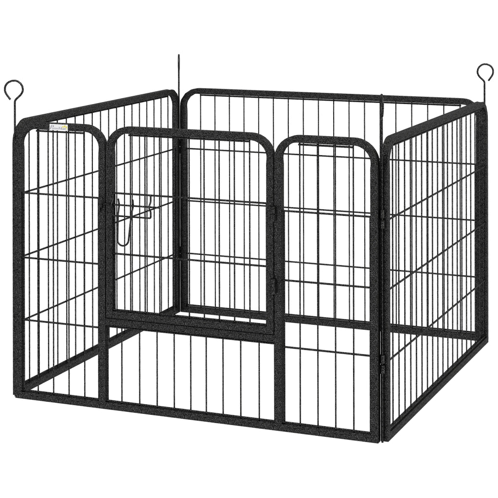 Parco per cani pieghevole 4 pannelli ¨C Minimal ¨C 82x82x60 cm grigio
