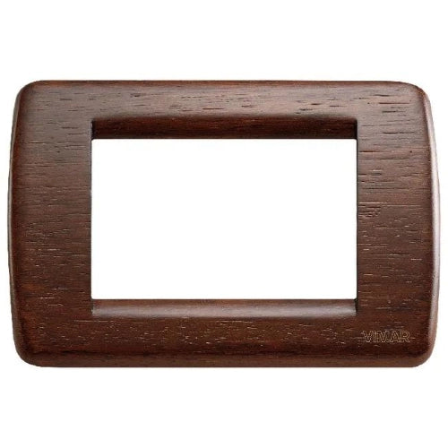 VIMAR IDEA - RONDO' PLACCA 3M METAL RADICA NOCE