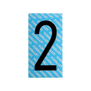 Numero Adesivo Nero Serie T80 2 Letterfix