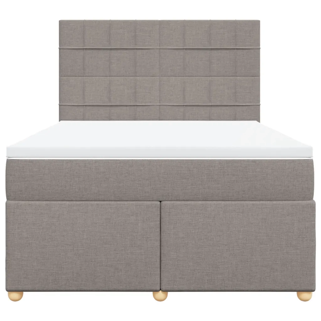 Giroletto a Molle con Materasso Tortora 140x190 cm in Tessuto 3291279