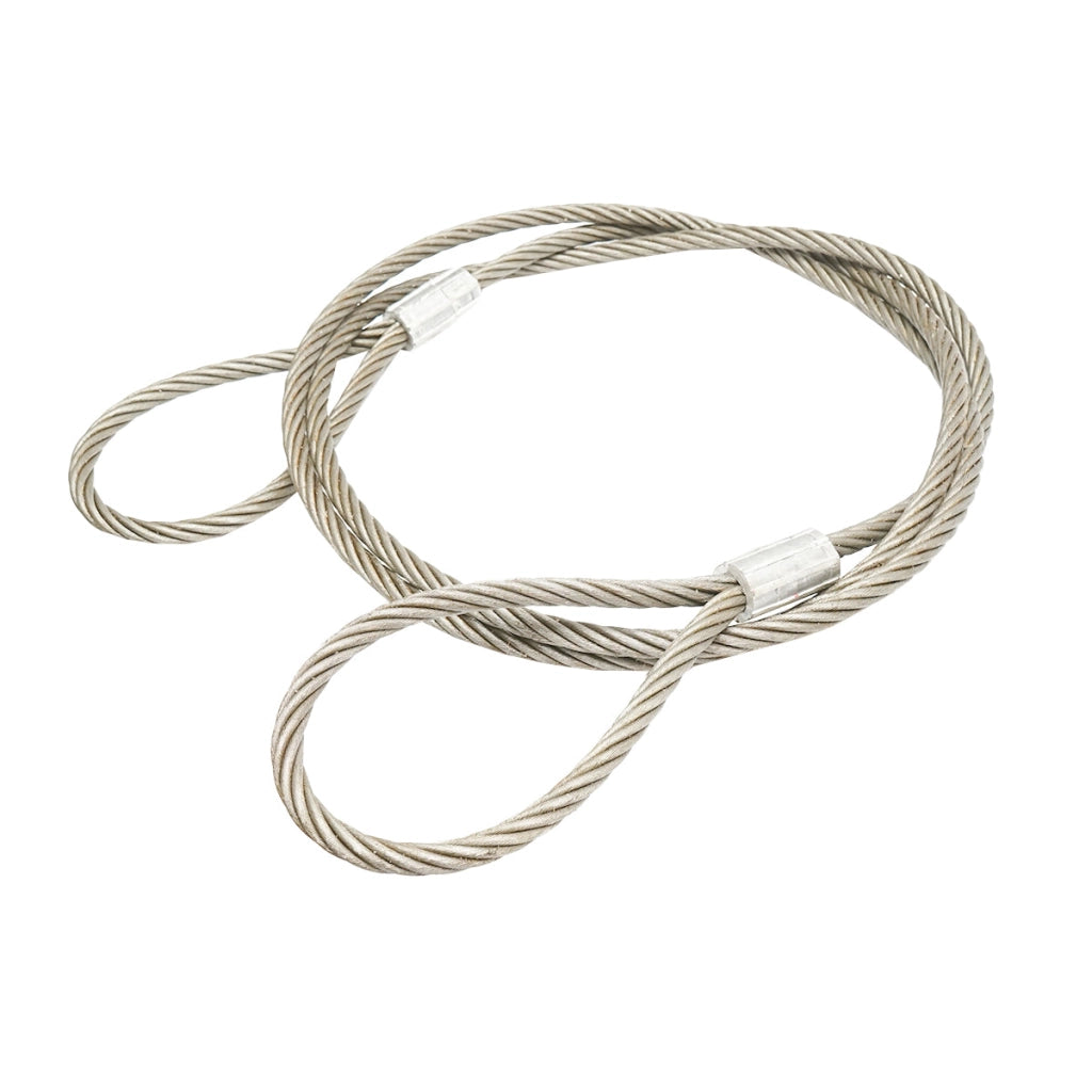 Cavo per verricello in acciaio 6x37 fi 14mm 6m con 2 occhielli