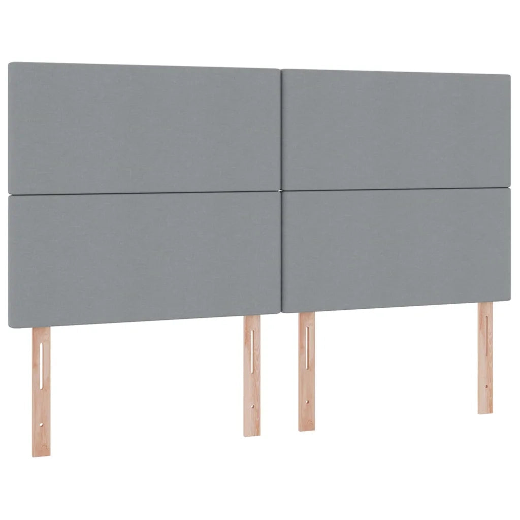 Letto con Contenitore con materasso Grigio chiaro 200 x 200 cm 3372191