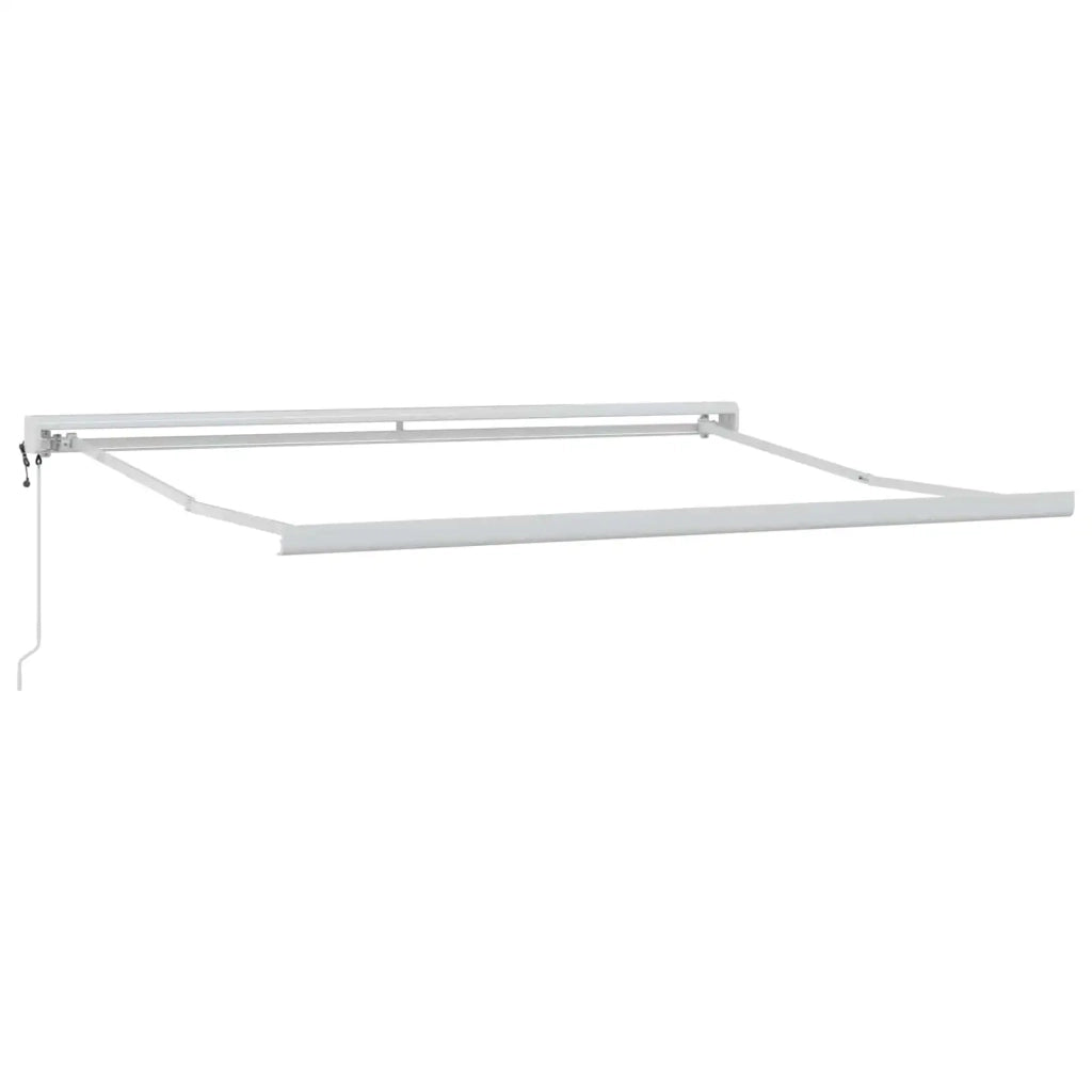 Tenda retrattile Grigio chiaro e bianco 350 x 250 cm 3425985