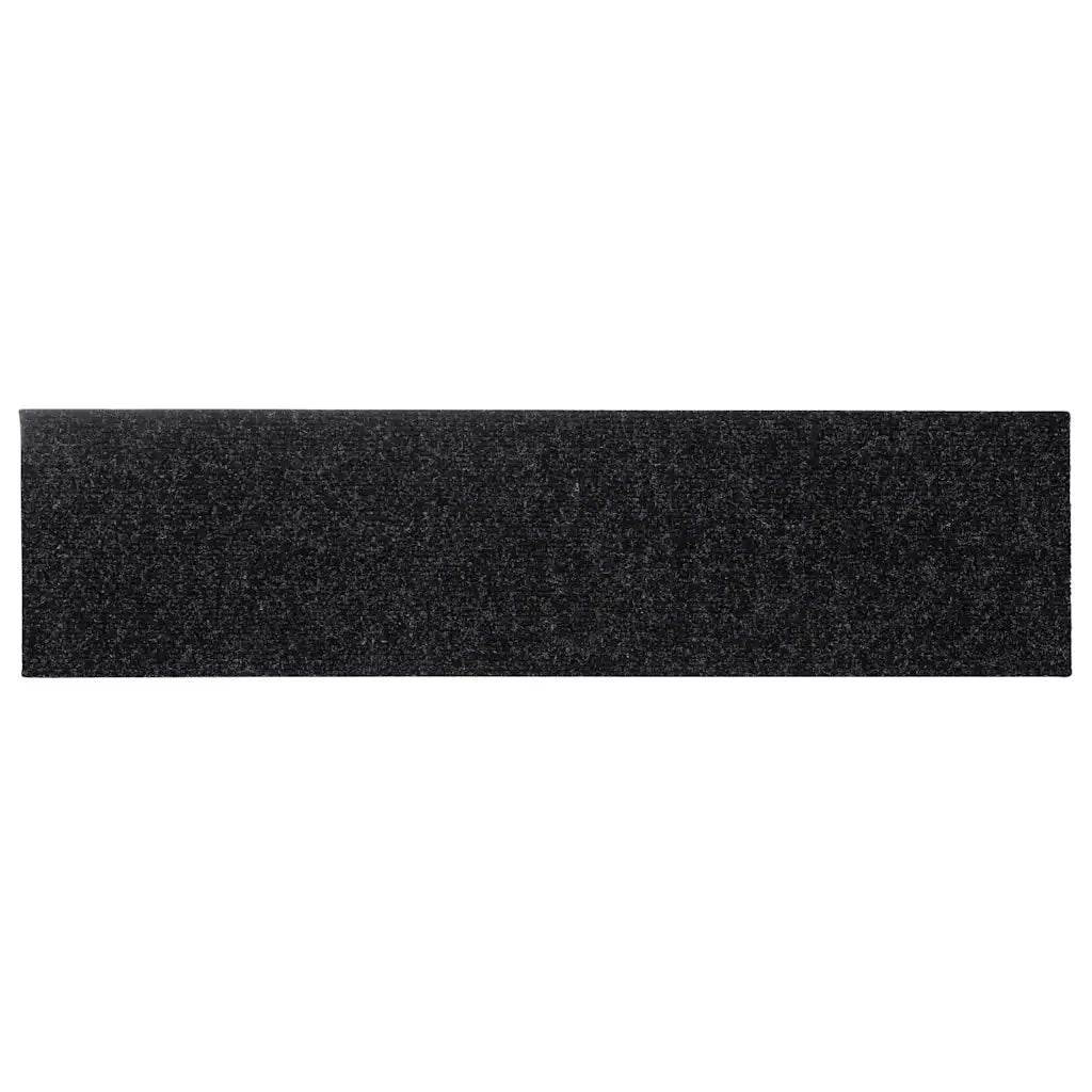 Tappetini per scale autoadesivi 30 pz | Gradini per Scale 76x20 cm neri rettangolari