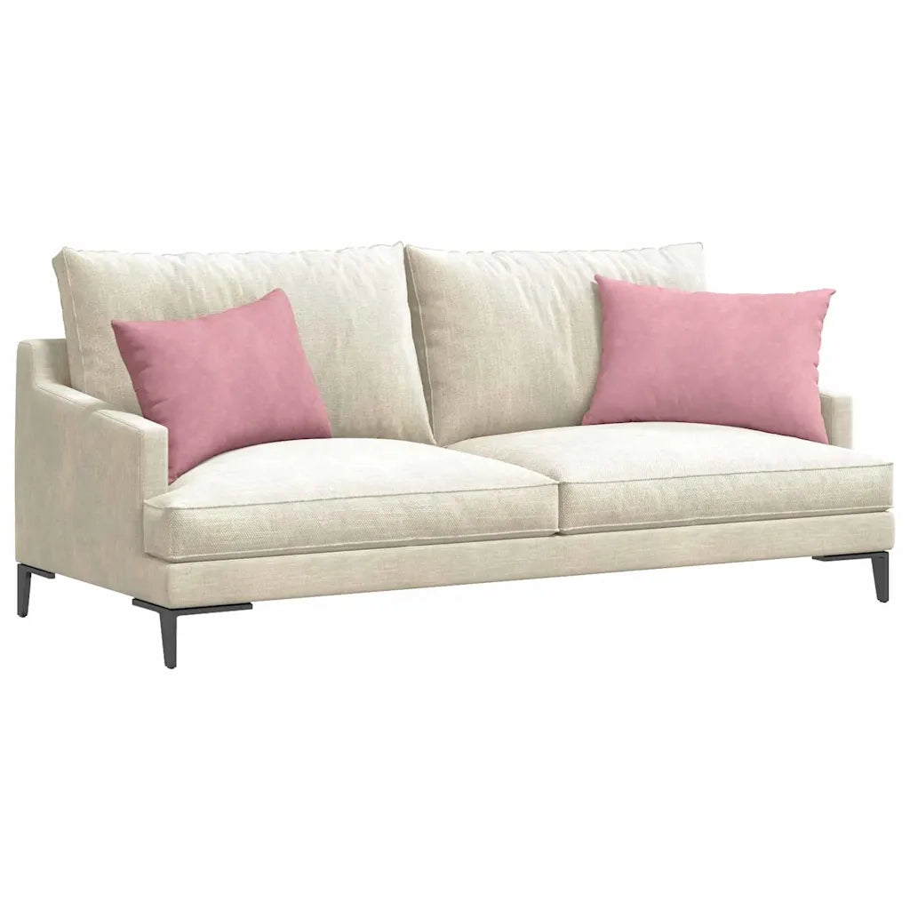 Cuscini da Divano 2 pz | Cuscini per sedie Rosa 60 x 40 cm Tessuto in Cords