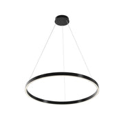 Maytoni Sospensione moderna Rim 1 luce LED integrato nero alluminio