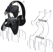 Supporto per Controller in Acrilico - Display Standard - Supporto per Headset da Gioco - Regalo Creativo - 2 Pezzi - 23,2 cm di Altezza