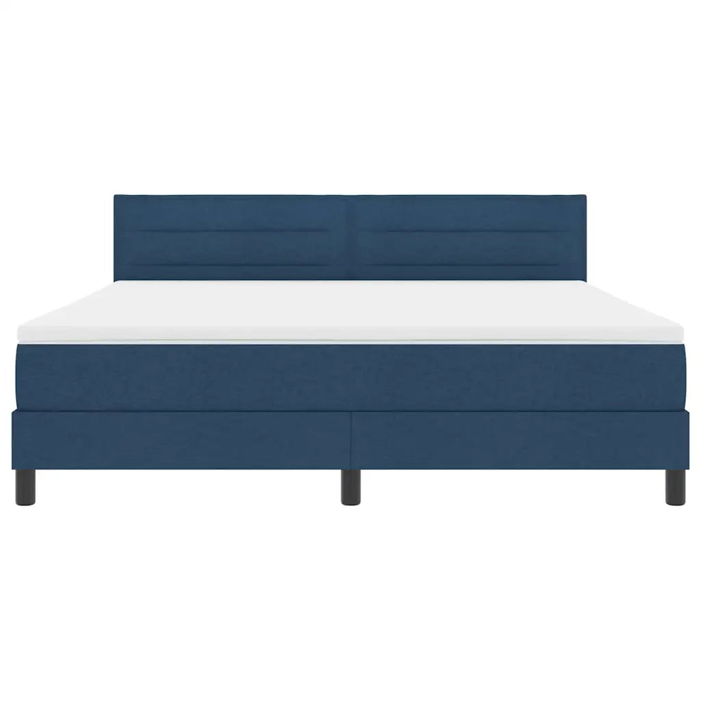 Letto a molle con materasso con led Blu 180 x 200 cm Tessuto 3342155