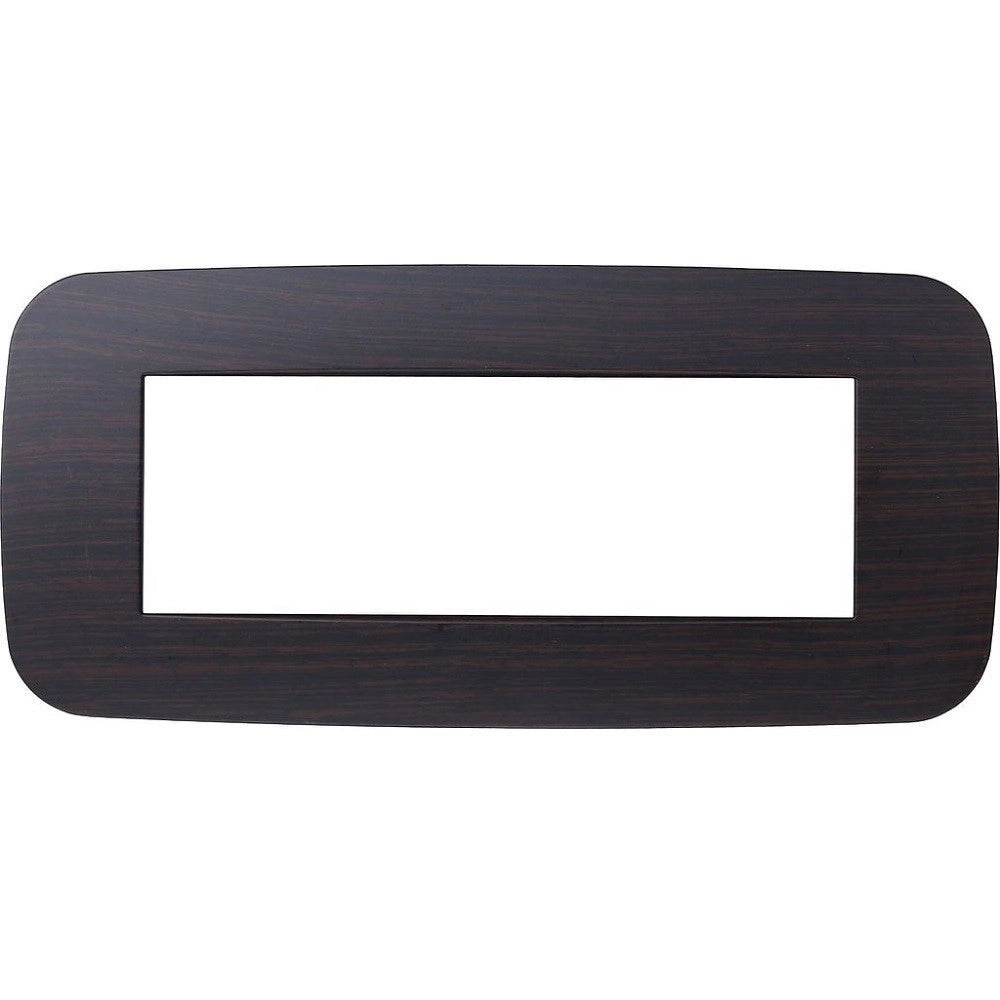 Trade Shop - Placca Futura 3 4 6 Moduli Legno Wenge' Compatibile Con Bticino Axolute -