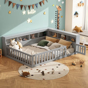 Letto Divano 140x190 con Rete a Doghe e Contenitore ¨C MINIMAL ¨C Grigio