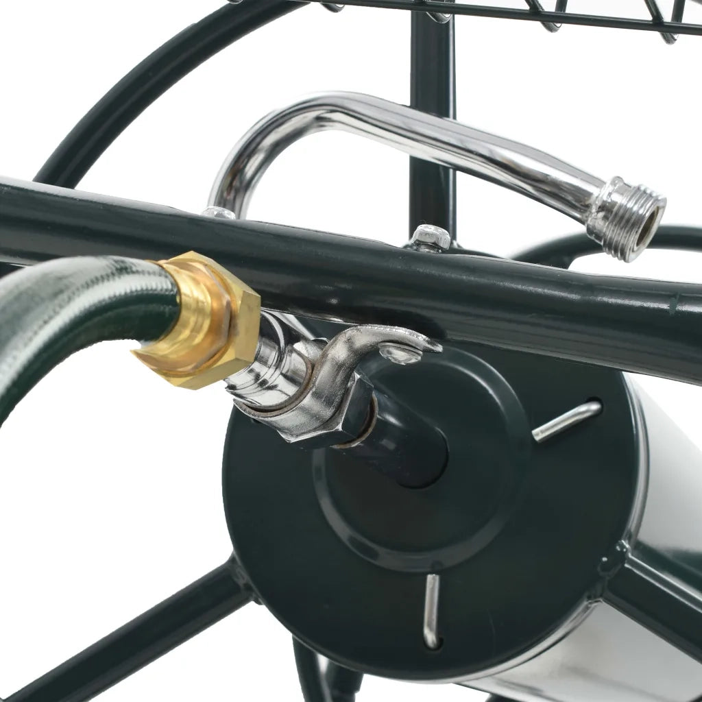 Carrello Avvolgitubi da Giardino Connettori 1/2" 75 m Acciaio