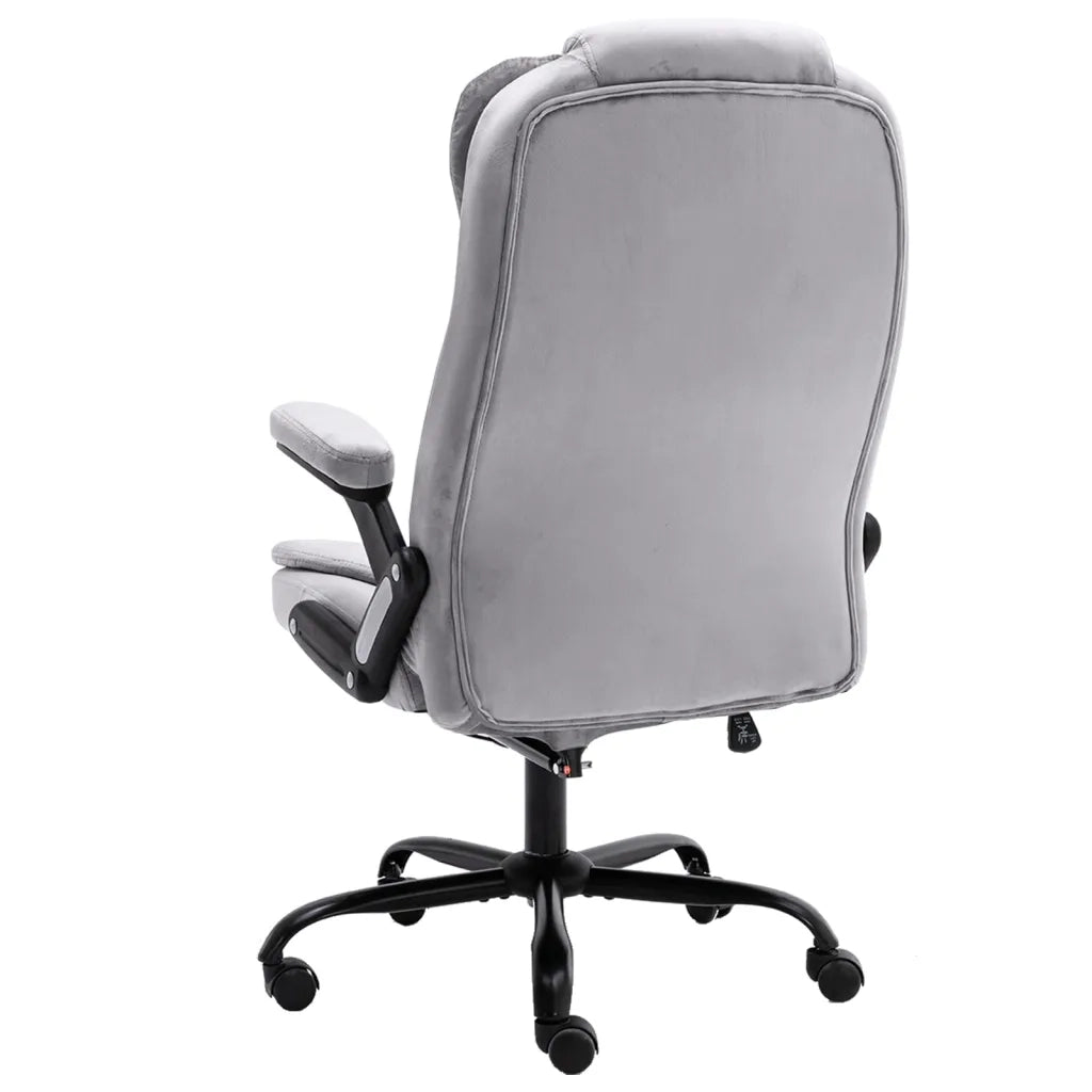 Sedia da Ufficio Grigio Chiaro in Velluto 20570