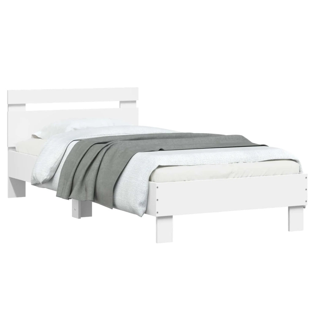 Struttura del letto Bianco Legno ingegnerizzato 8009011