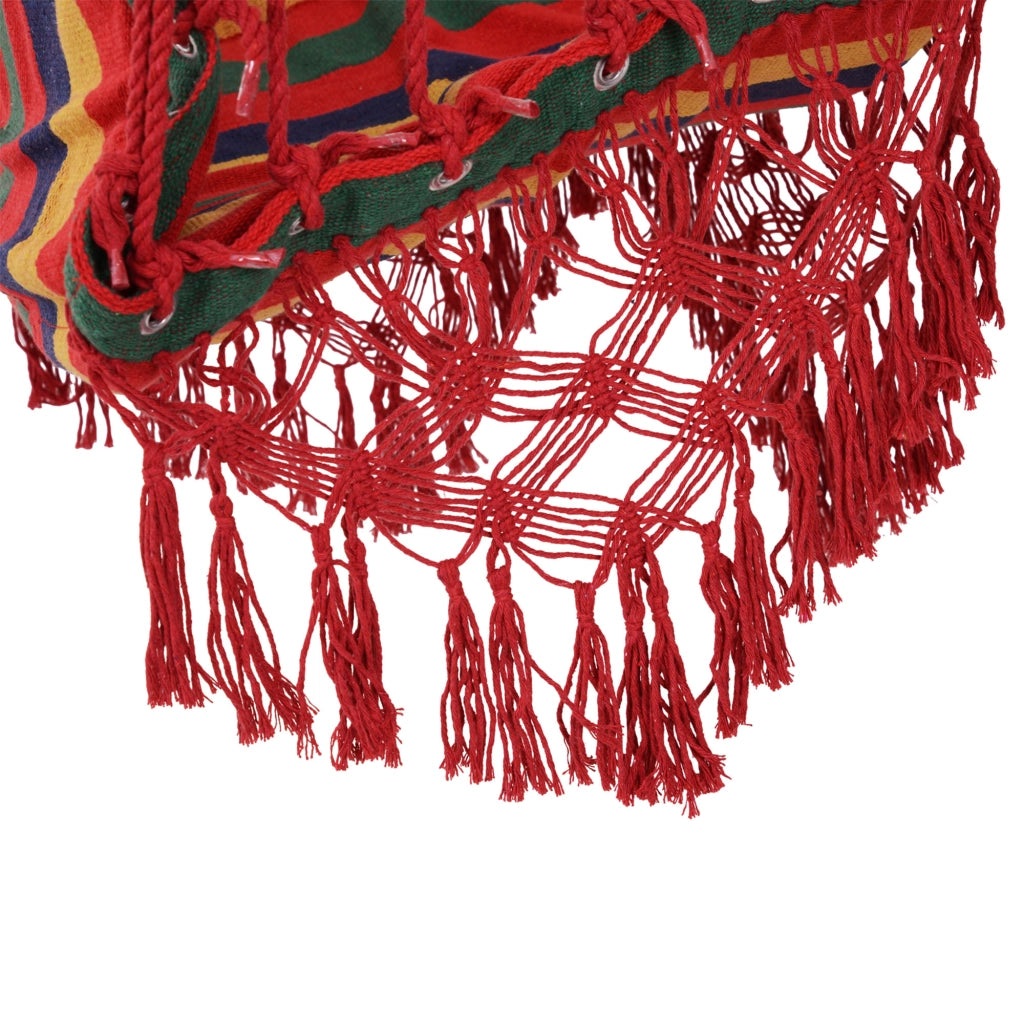 Sedia a dondolo sospesa ¨C zephmum ¨C Multicolor, tessuto di cotone e poliestere, 100x60x100 cm