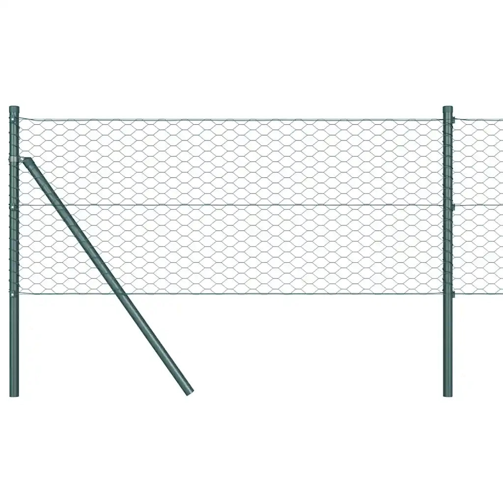Recinzione Esagonale Verde 0,4 x 25 m PVC 42005367